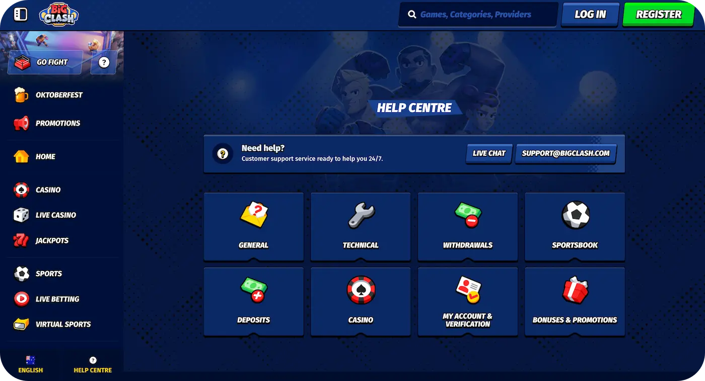 bigclash customer support